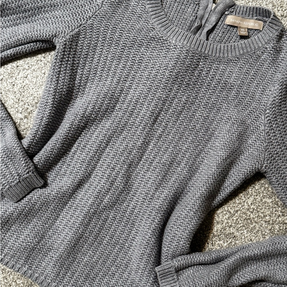 Banana Republic Charcoal Crew Neck Sweater